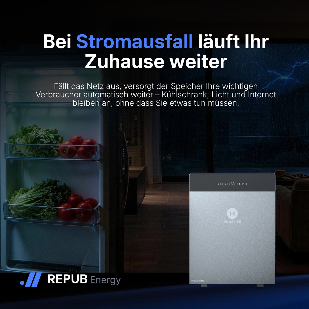Hoymiles HiBattery 4020 X — Backup bei Stromausfall