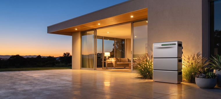 Sigenergy SigenMate 2700 Ultra auf einer Terrasse im Abendlicht