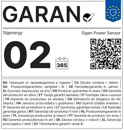 Sigen Power Sensor Smart Meter (3-Phasen-Stromwandler, 100 A, drahtlos)