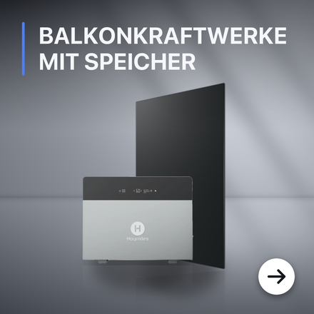 Balkonkraftwerke mit Speicher